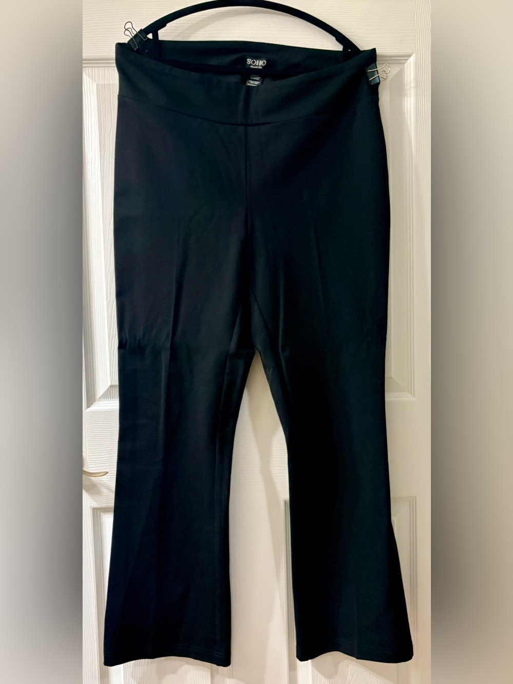 SOHO Apparel Classic Black Women's Stretch Boot Cut  Dress Pants size 1X